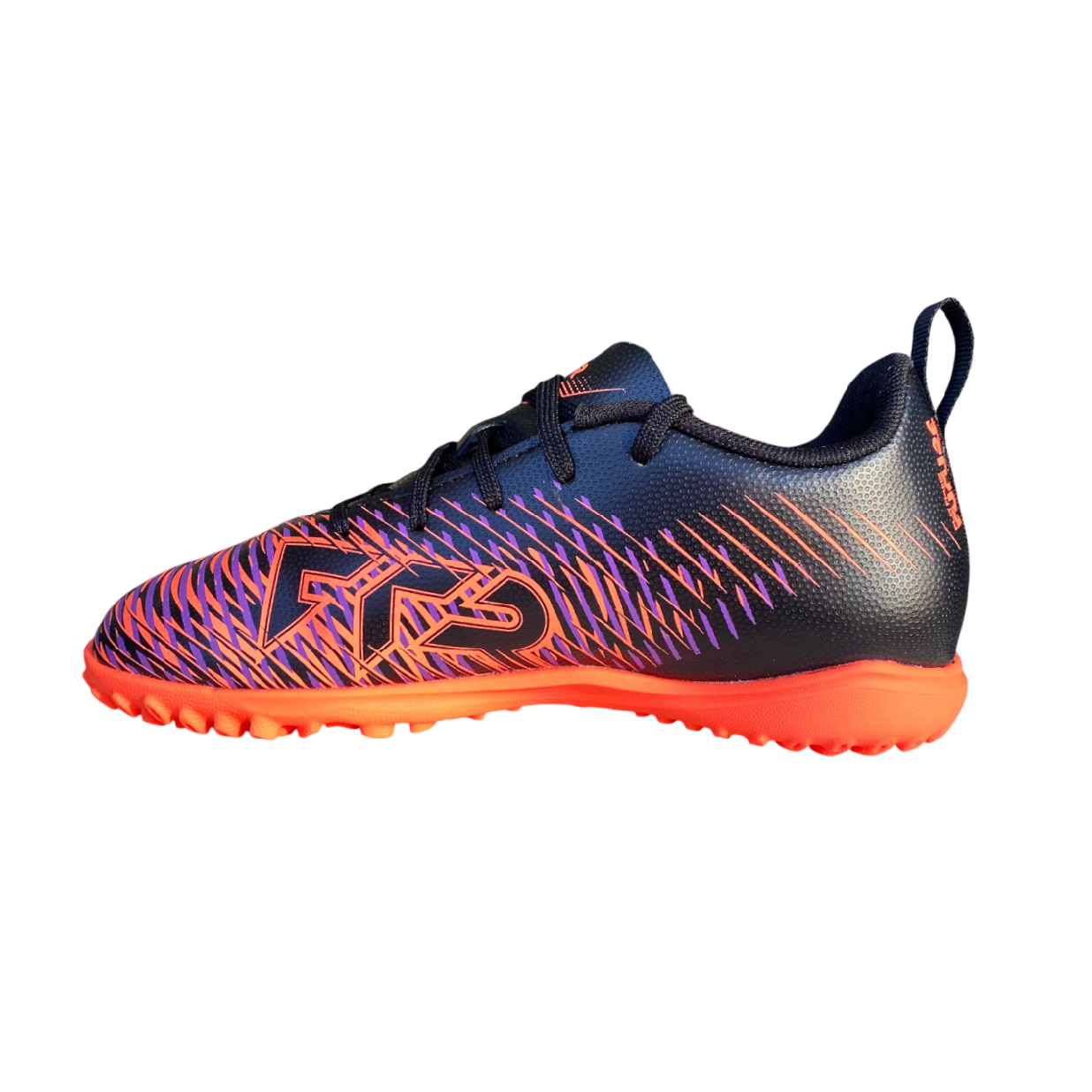 Puma scarpa da calcetto junior Future 8 Play TT 108396_01 nero_bianco_rosso brillante