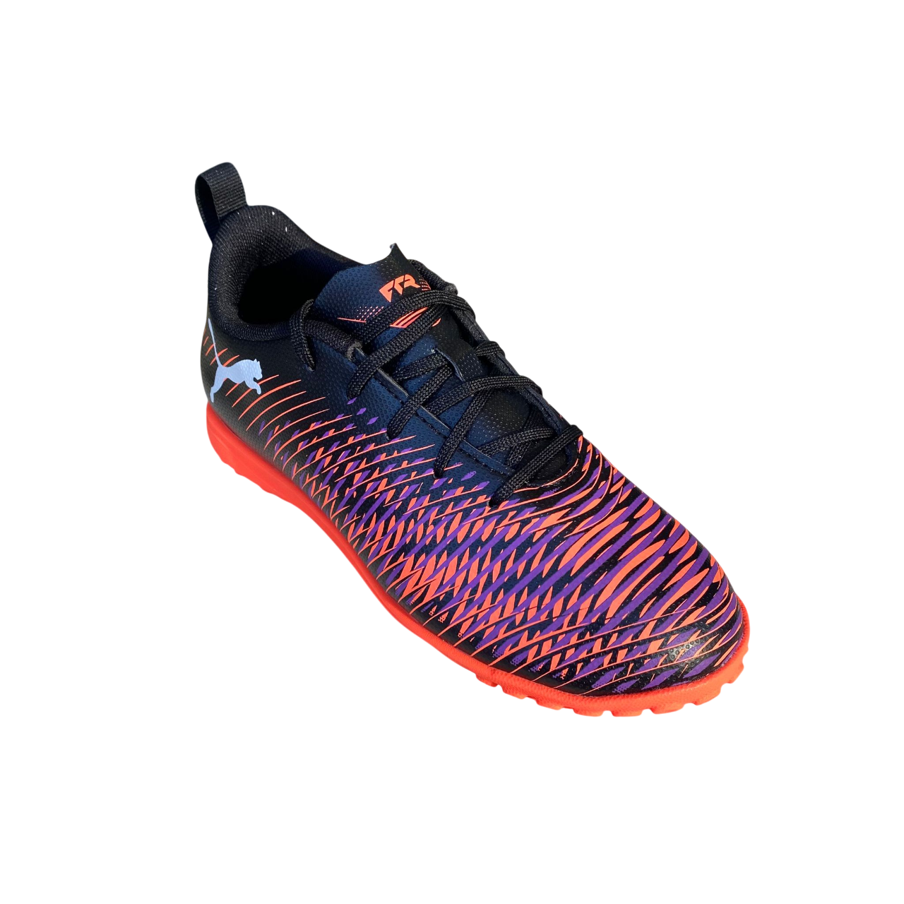 Puma scarpa da calcetto junior Future 8 Play TT 108396_01 nero_bianco_rosso brillante
