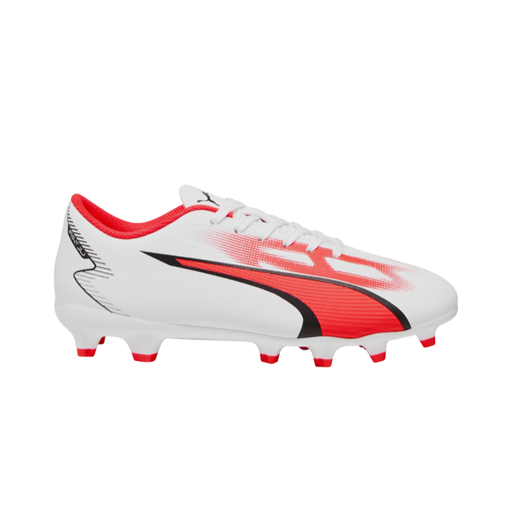 Puma scarpa da calcio da ragazzo Ultra Play FG/AG 107530-01 bianco-nero-orchidea 1