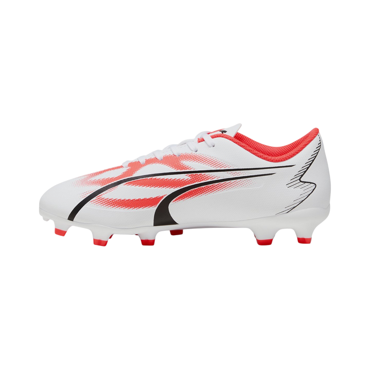 Puma scarpa da calcio da ragazzo Ultra Play FG/AG 107530-01 bianco-nero-orchidea