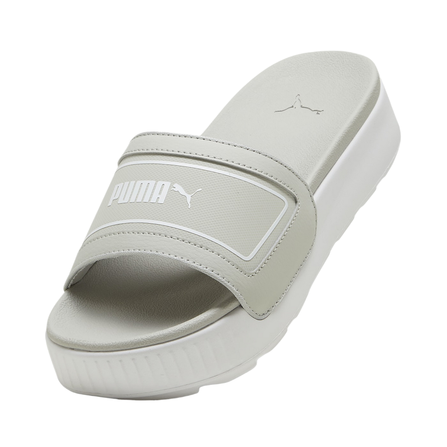 Puma ciabatta da donna con zeppa Karmen Slide 389073-01 mastice