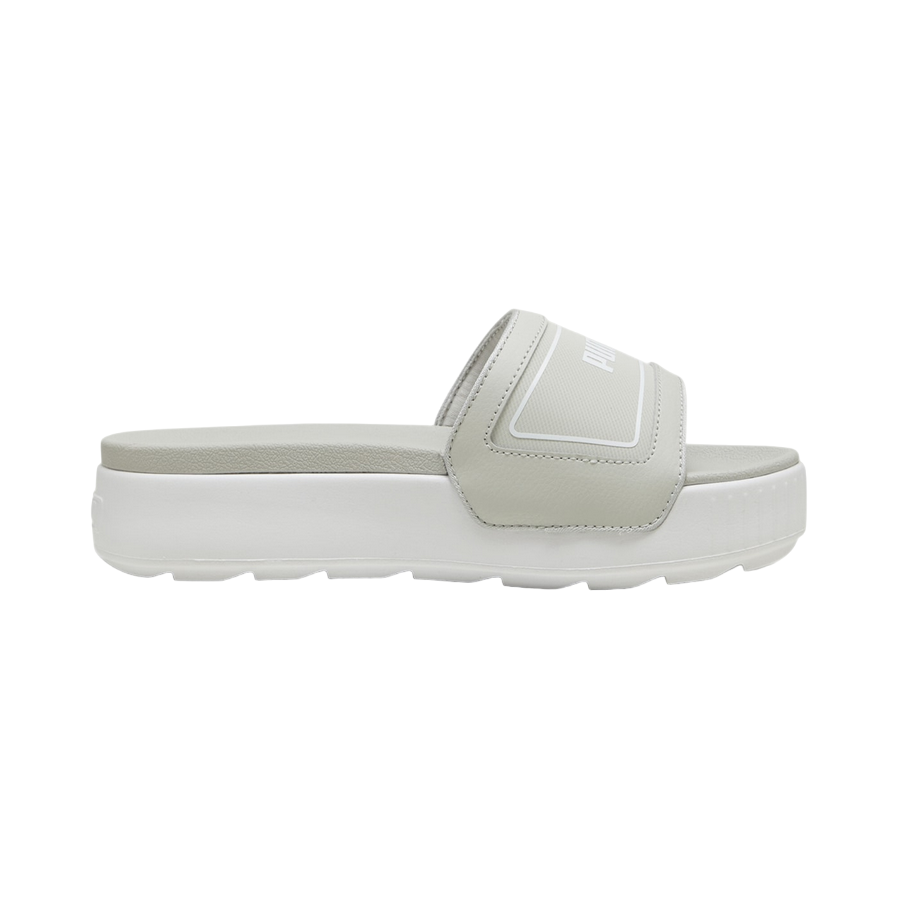 Puma ciabatta da donna con zeppa Karmen Slide 389073-01 mastice