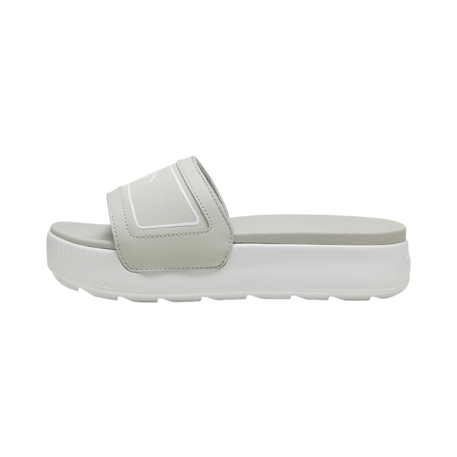 Puma ciabatta da donna con zeppa Karmen Slide 389073-01 mastice