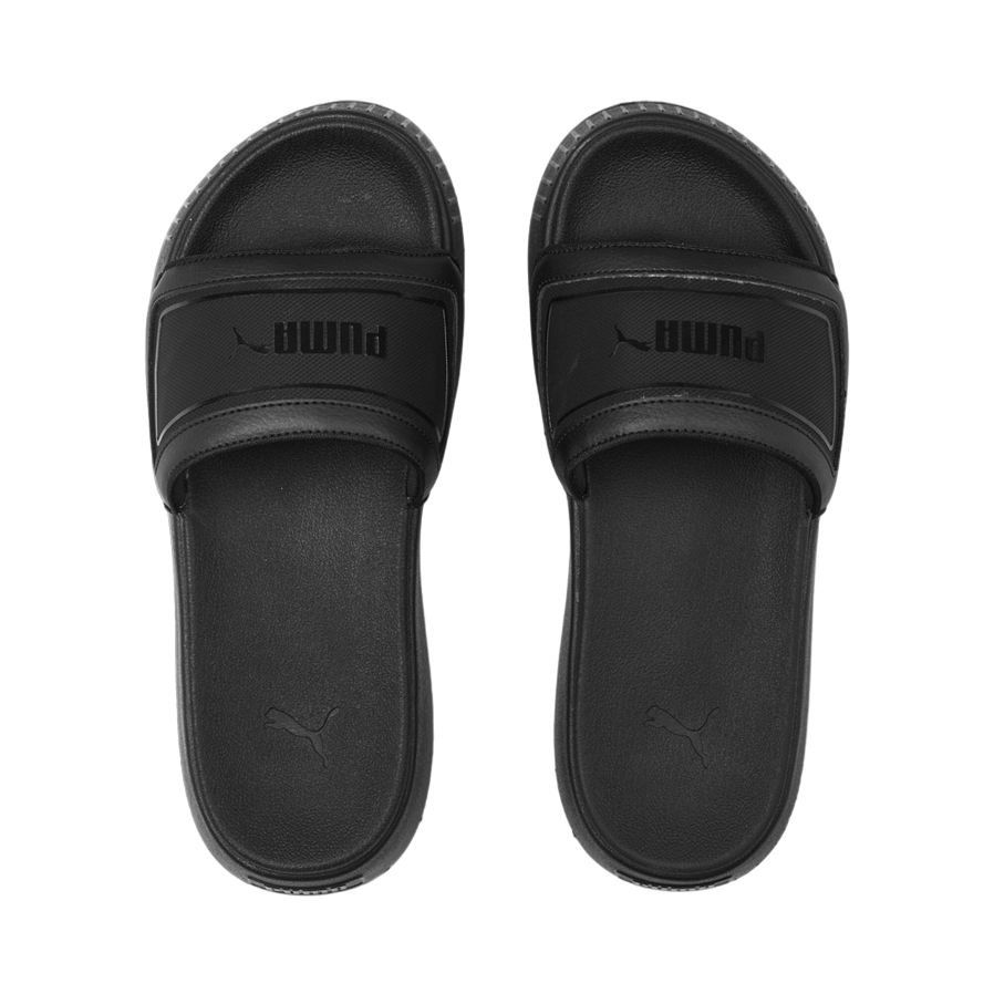 Puma ciabatta da donna con zeppa Karmen Slide 389073-01 nero