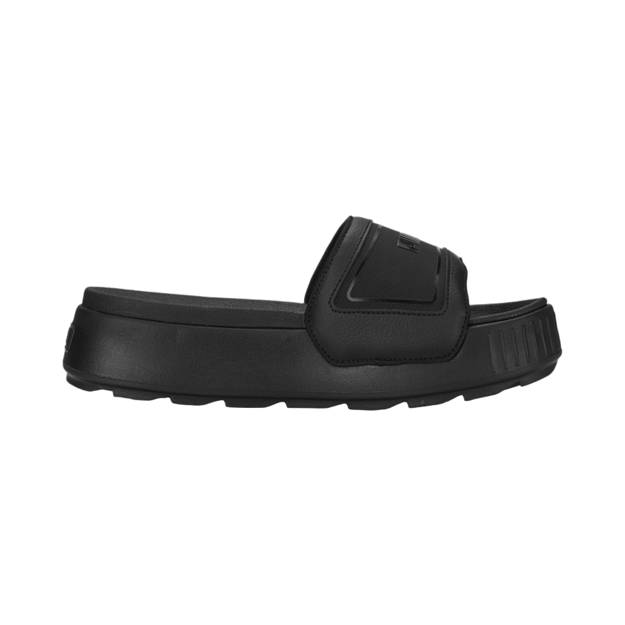 Puma ciabatta da donna con zeppa Karmen Slide 389073-01 nero