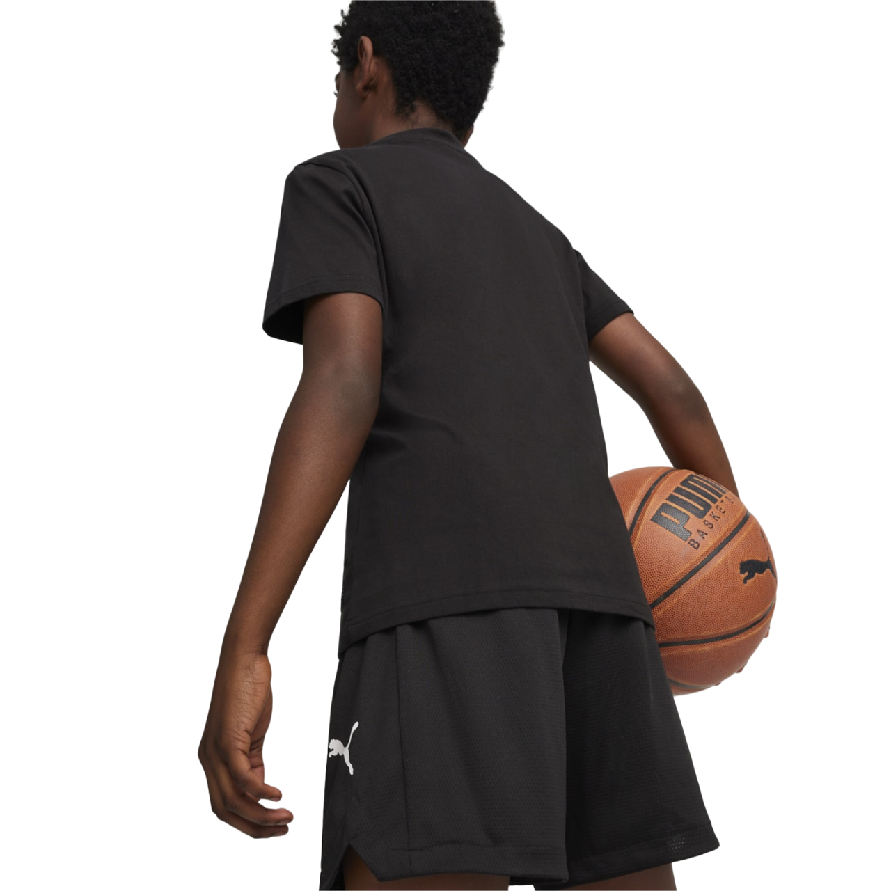 Puma maglietta manica corta da bambino Basketball Blueprint 679282 01 nero