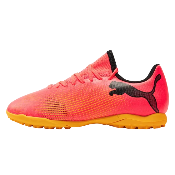 Puma scarpa da calcetto ra ragazzi Future 7 Play 107737-03 arancio tramonto-nero