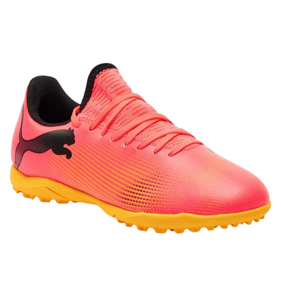 Puma scarpa da calcetto ra ragazzi Future 7 Play 107737-03 arancio tramonto-nero