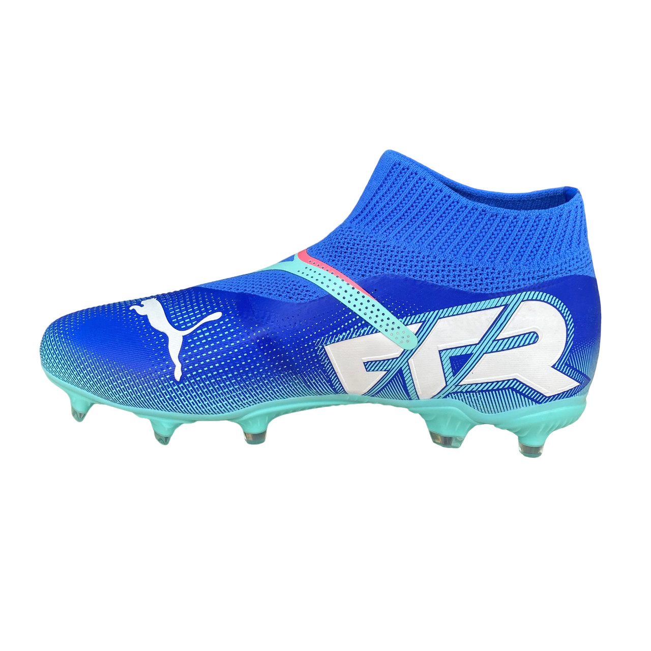 Puma scarpa da calcio da uomo Future 7 Match+ LL FG/AG 107928-01 blu azzurro-bianco
