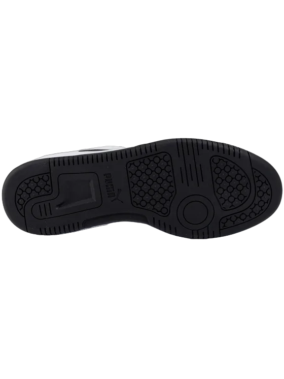 Puma scarpa sneakers da uomo Rebound Lay Up Lo 369866 01 bianco nero rosso