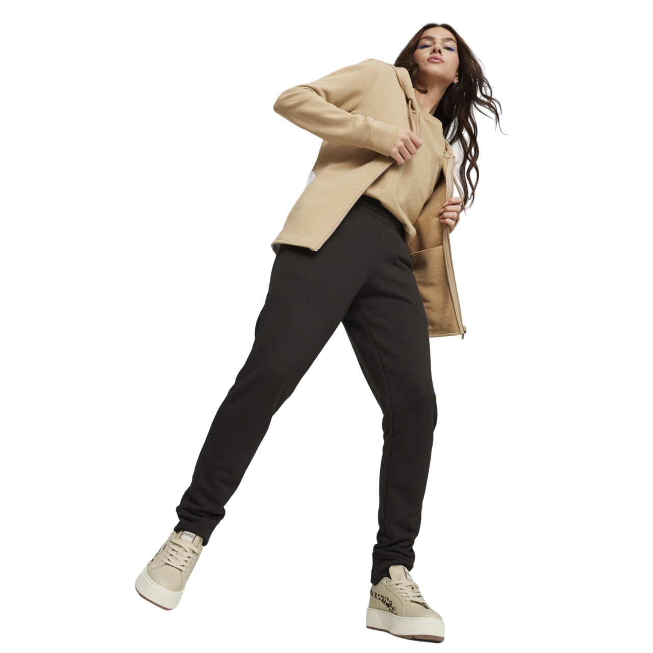 Puma tuta sportiva con cappuccio da donna Classic 673699-83 tortora