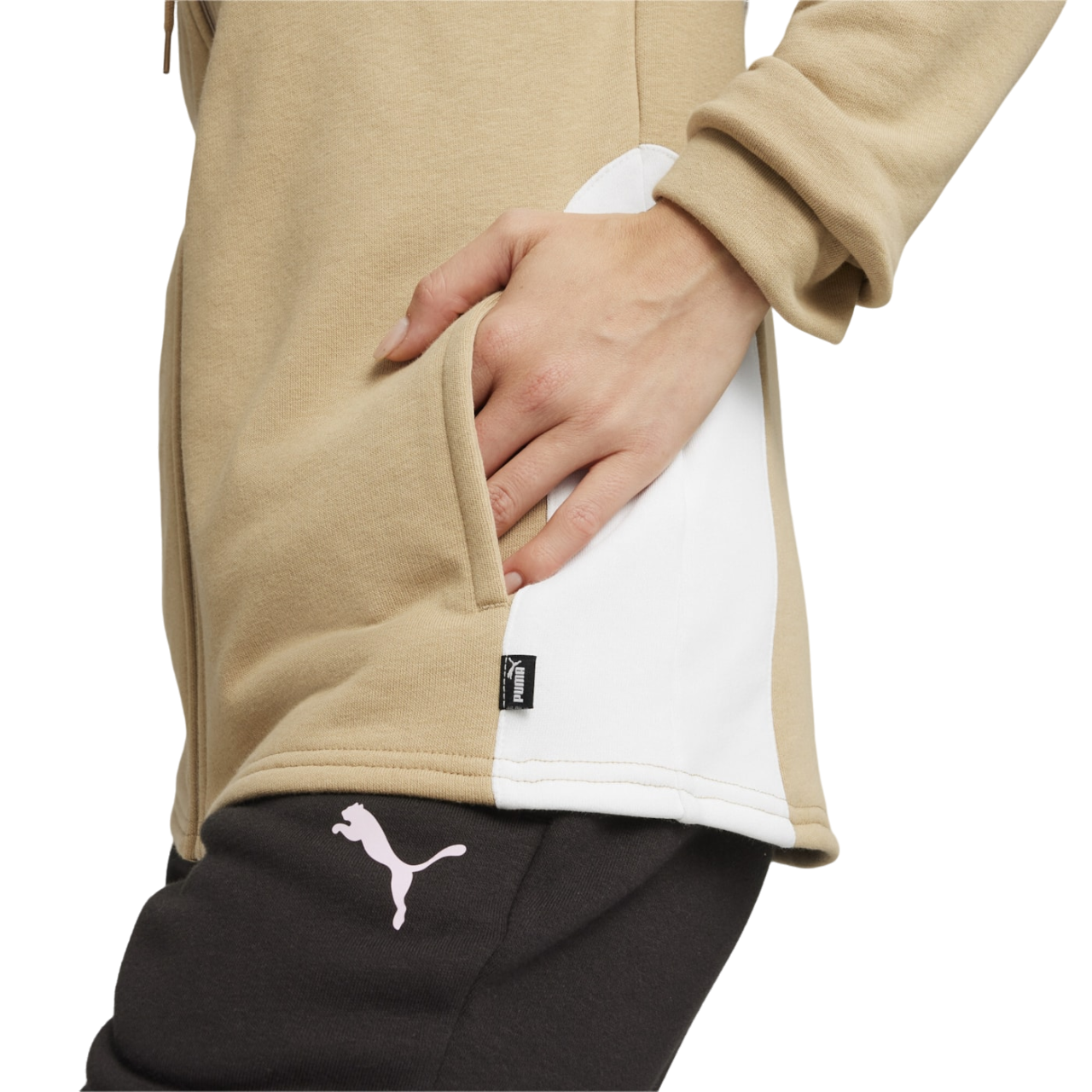 Puma tuta sportiva con cappuccio da donna Classic 673699-83 tortora