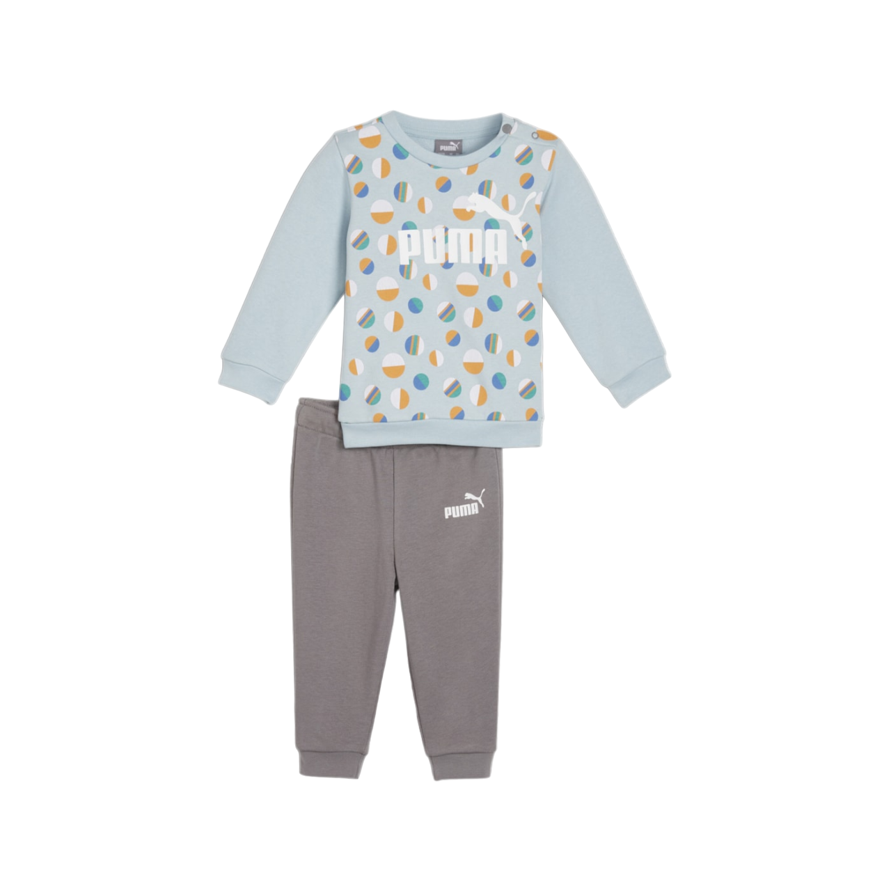 Puma tuta sportiva con felpa girocollo per bambini 679280-22 ESS 679280-22 turchese-grigio