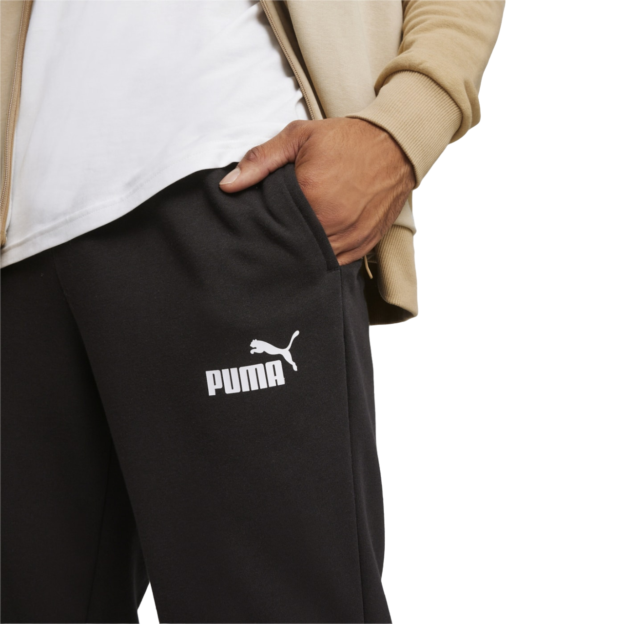 Puma tuta sportiva da uomo con cappuccio 679730-83 tortora nero