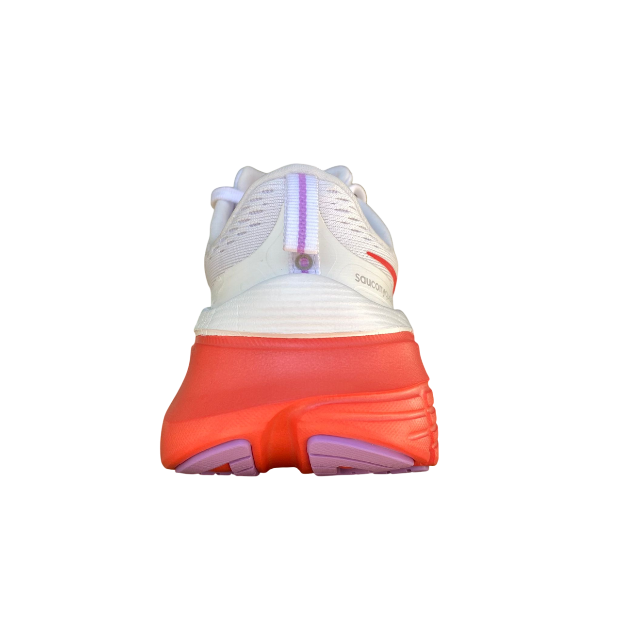 Saucony Guide 18 tomaia mesh traspirante bianco donna, vista posteriore