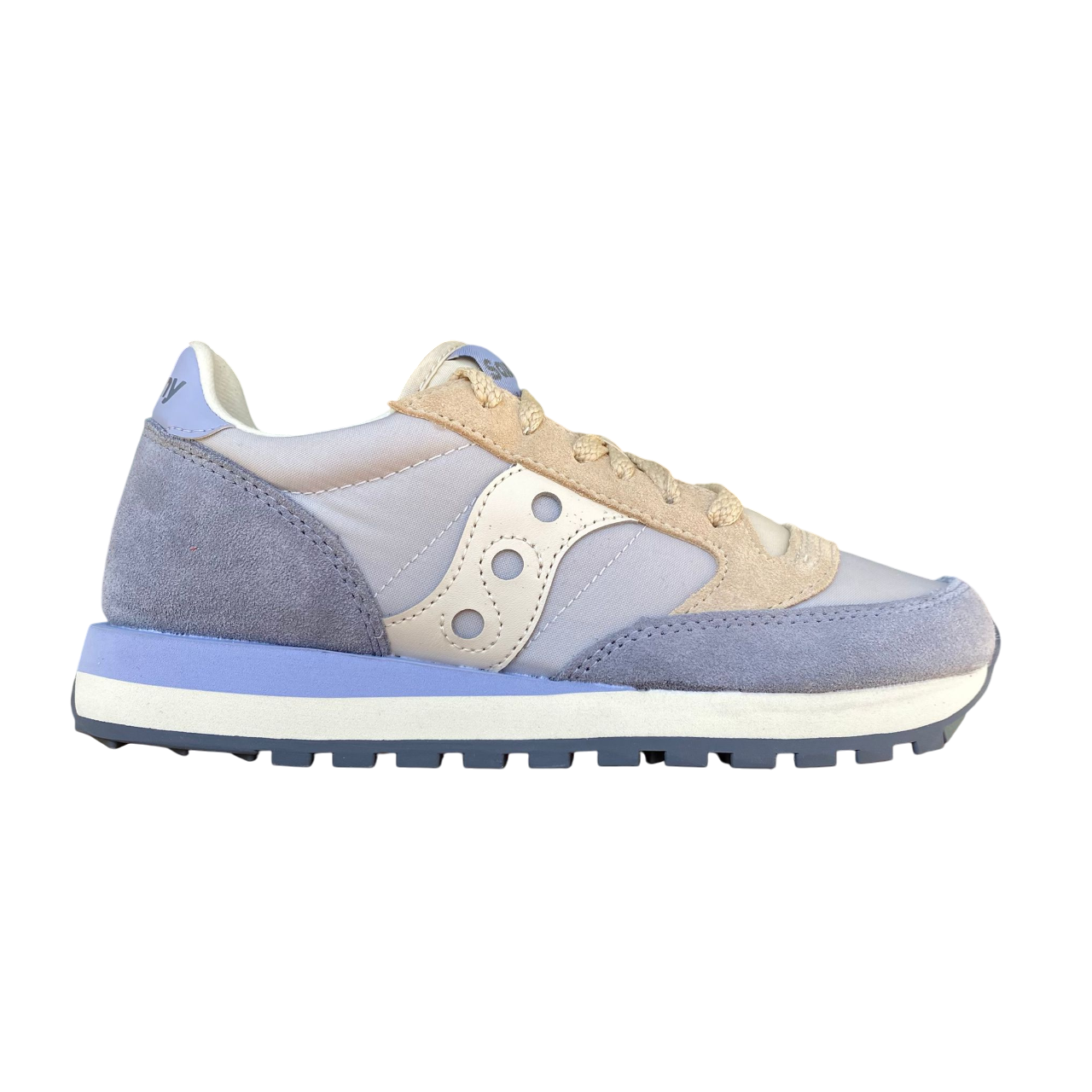 Sneakers donna Saucony Jazz O' S1044-723 grigio con pelle scamosciata e inserti nylon