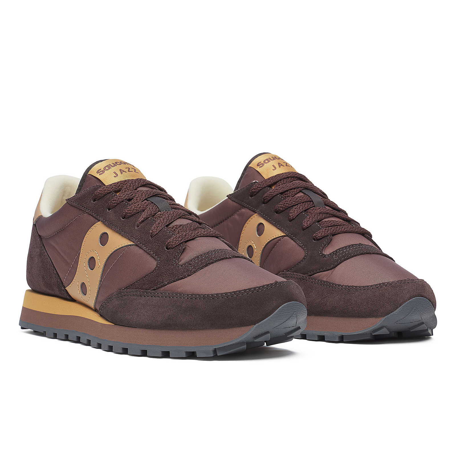 Saucony Jazz O' S2044-726 Marrone - Sneakers Uomo Pelle Scamosciata Vista Principale