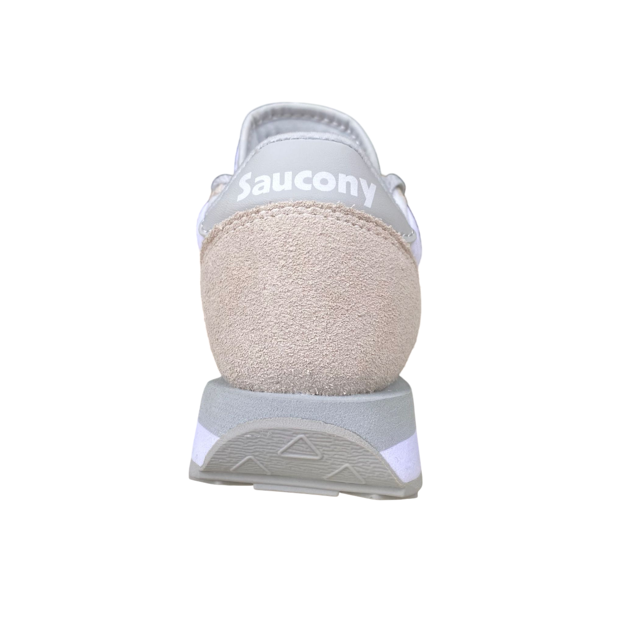 Saucony Jazz S2044 396 sneakers unisex bianco-grigio con tomaia in nylon/camoscio e intersuola in Eva