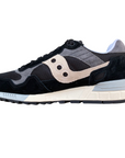 Sneakers Saucony Originals Shadow 5000 nere da uomo, design retro running con tomaia in suede e mesh, logo Saucony laterale e suola ammortizzata - interna
