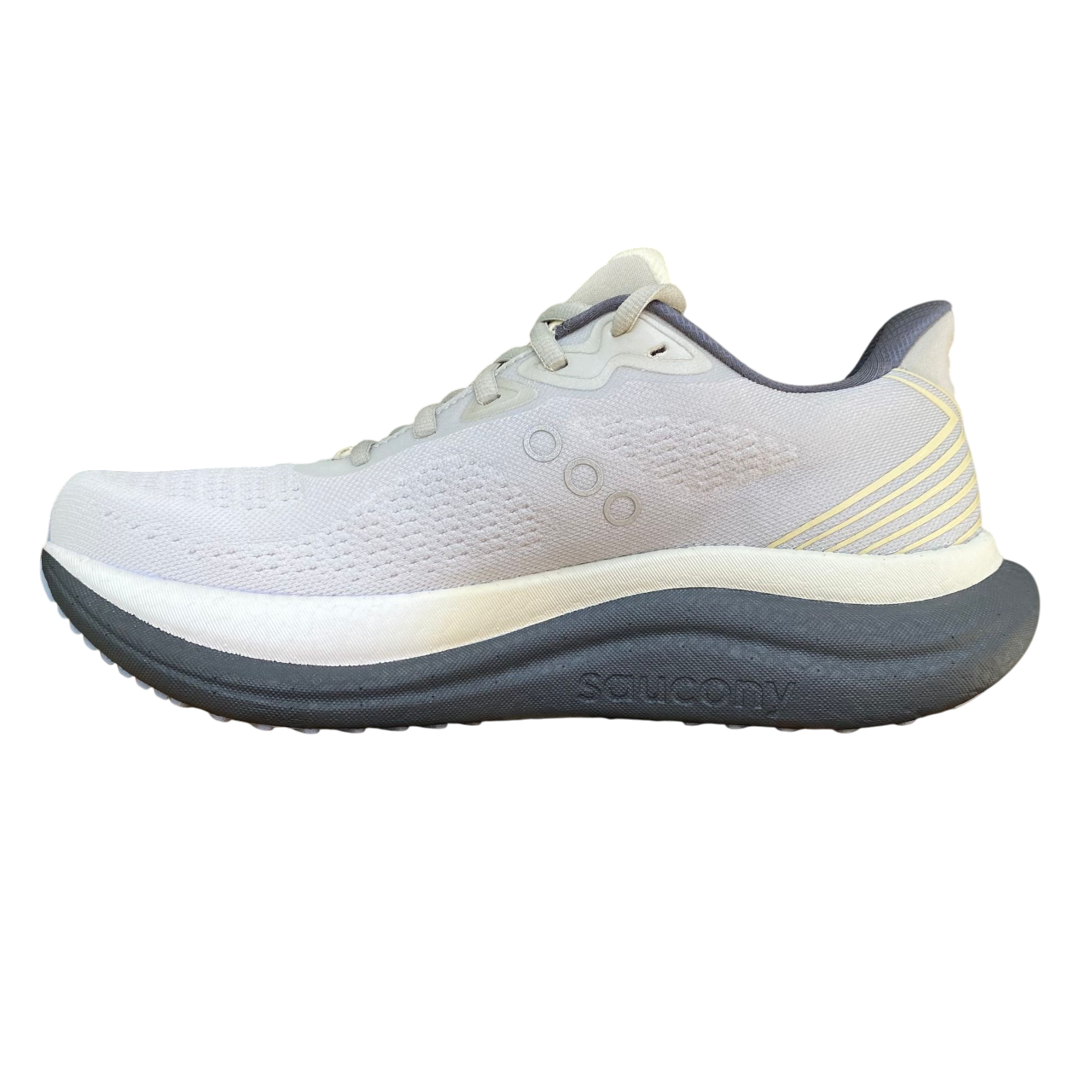 Scarpe running Saucony Triumph 23 colore grigio-ombra da uomo, tecnologia PWRRUN+ per massima ammortizzazione, tomaia traspirante e supporto ottimale per lunghe distanze - interna