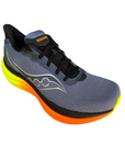 Scarpe da corsa Saucony Triumph 23 colore ombra-giallo da uomo, suola PWRRUN+ ammortizzata, tomaia traspirante e supporto ottimale per lunghe distanze - alto