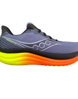 Scarpe da corsa Saucony Triumph 23 colore ombra-giallo da uomo, suola PWRRUN+ ammortizzata, tomaia traspirante e supporto ottimale per lunghe distanze - esterna