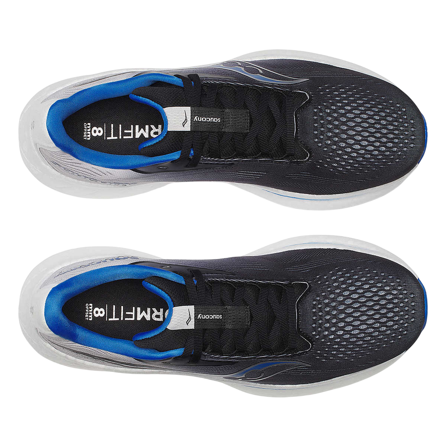 Saucony scarpa da corsa da uomo Ride 18 S21000-160 nero-blu paracadutista