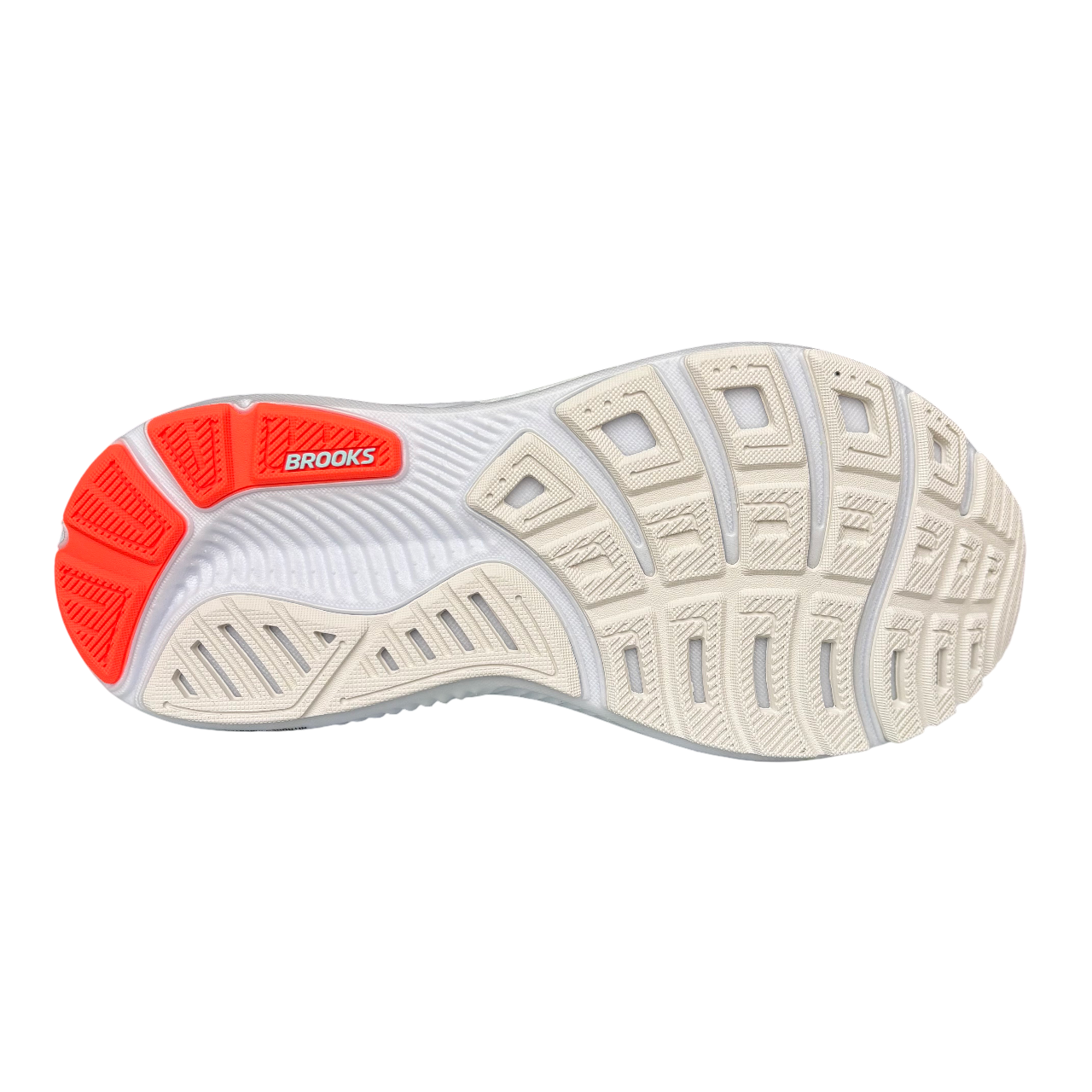 Scarpe da running Brooks Ghost 17 modello 110442 1D 112 in colorazione bianco, rosa e verde per uomo