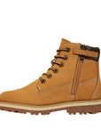 Scarponcino Timberland Junior Chelsea Courma giallo grano con pelle premium, zip laterale e materiali sostenibili ReBOTL, vista laterale