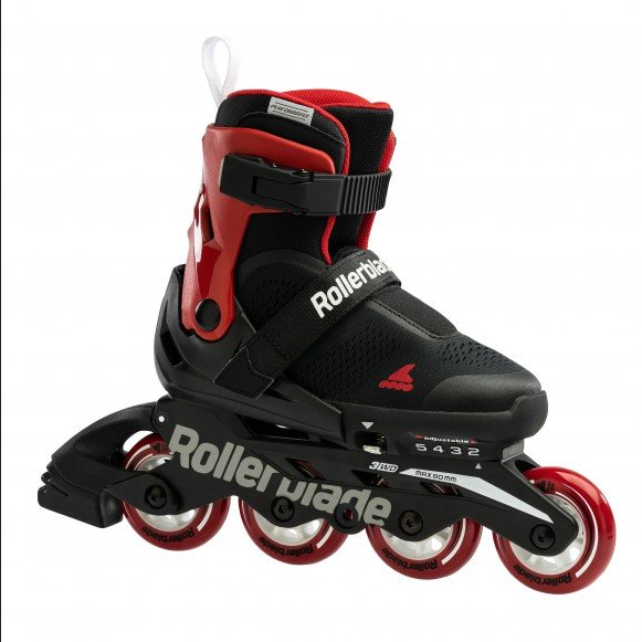 Rollerblade pattino in linea da ragazzi Microblade Free 07221800741 rosso-nero