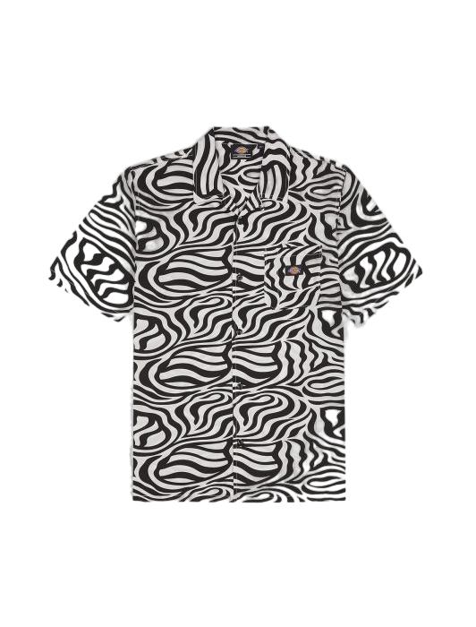 Dickies Camicia da uomo manica corta Clackamas DK0A4Y7JF311 cloud zebra