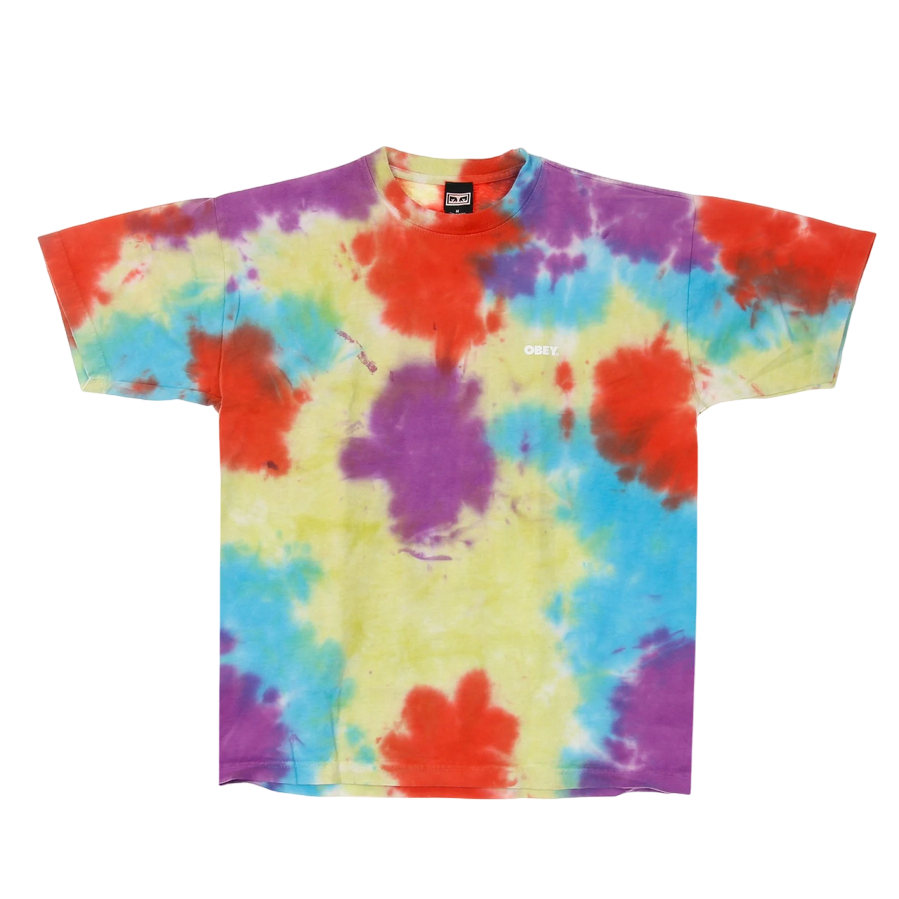 Obey maglietta manica corta da uomo Bold Heavyweight Blotch Tie Dye 163132349 colori vari