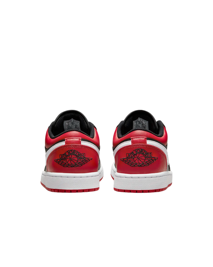 Jordan scarpa sneakers bassa da uomo Jordan 1 Low 553558 066 nero rosso bianco