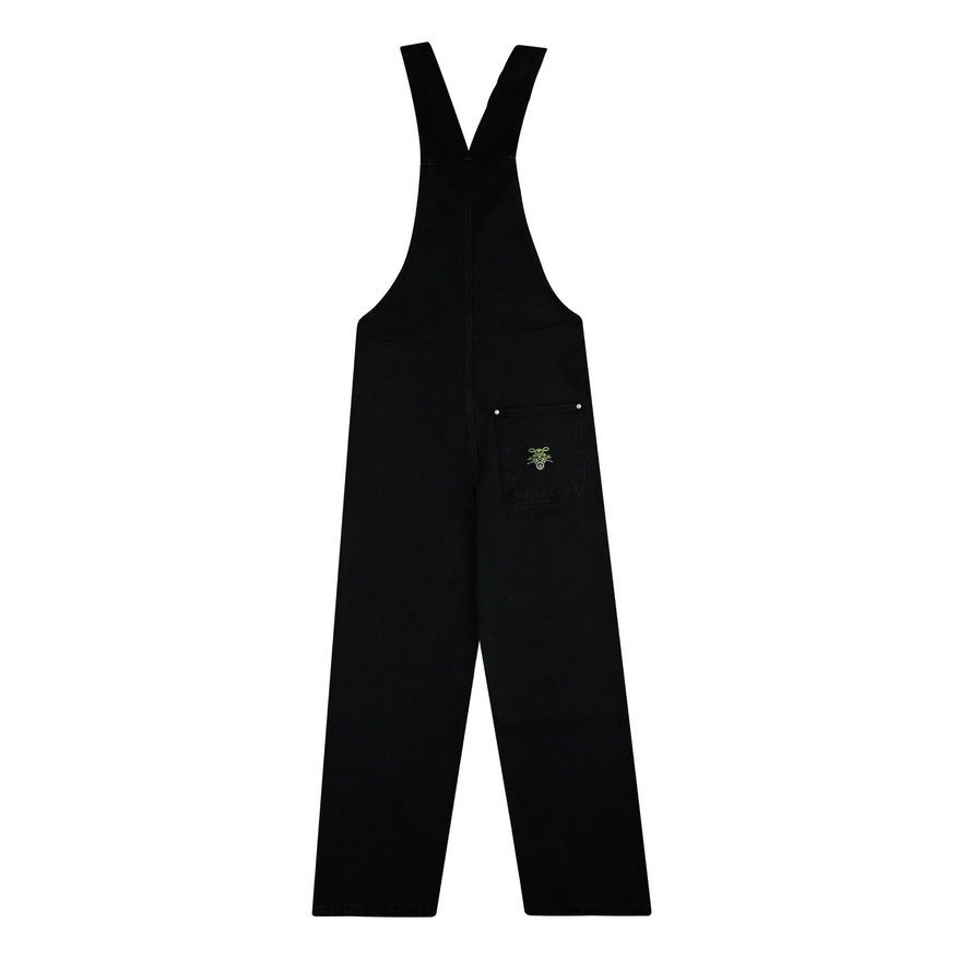 Doomsday Salopette in demin Fat Bat Overall nero