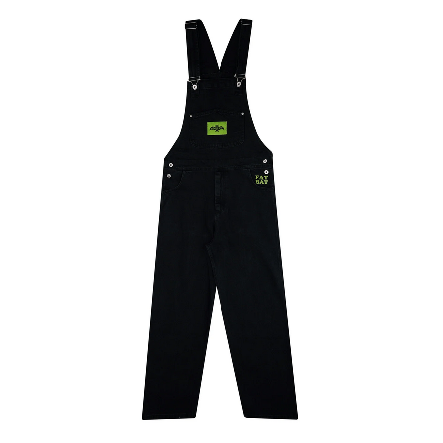 Doomsday Salopette in demin Fat Bat Overall nero