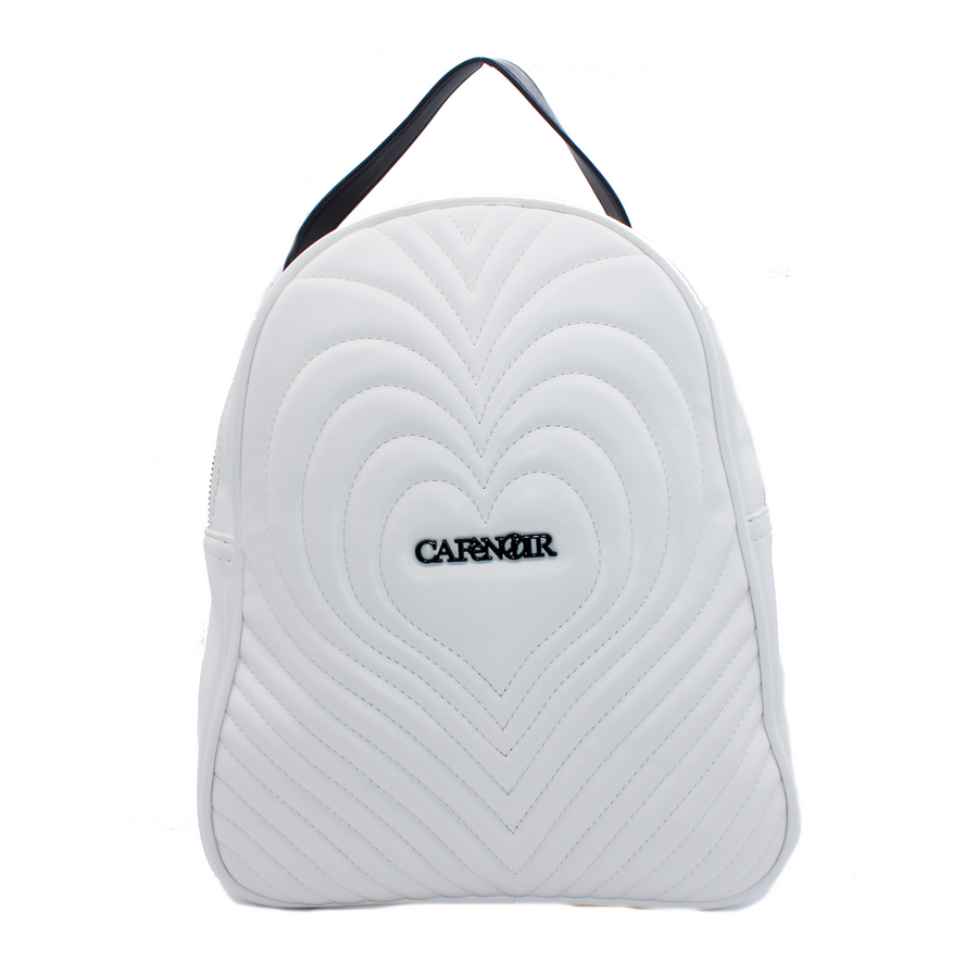 CafèNoir Zaino donna con trapuntatura Cuore C3IA0402W001TG3 bianco