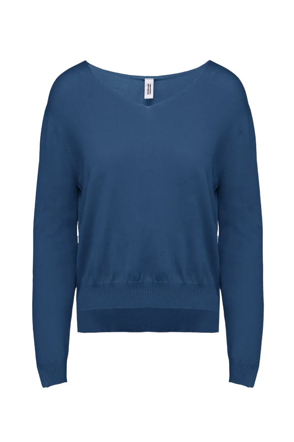 Bomboogie Maglia da donna con scollo a V MW7873T TVE 225 bluette