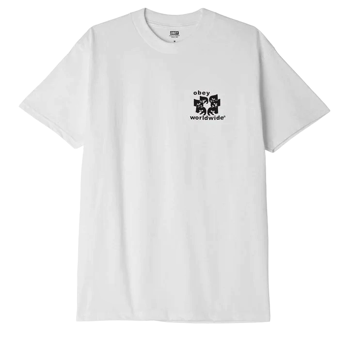 Obey maglietta manica corta da uomo Worldwide Eyes Classic 165263364 bianco