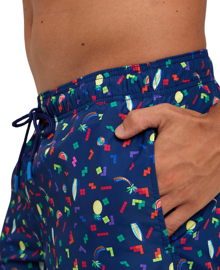 Arena costume da mare da uomo Boxer Multistampa 005980750 blu