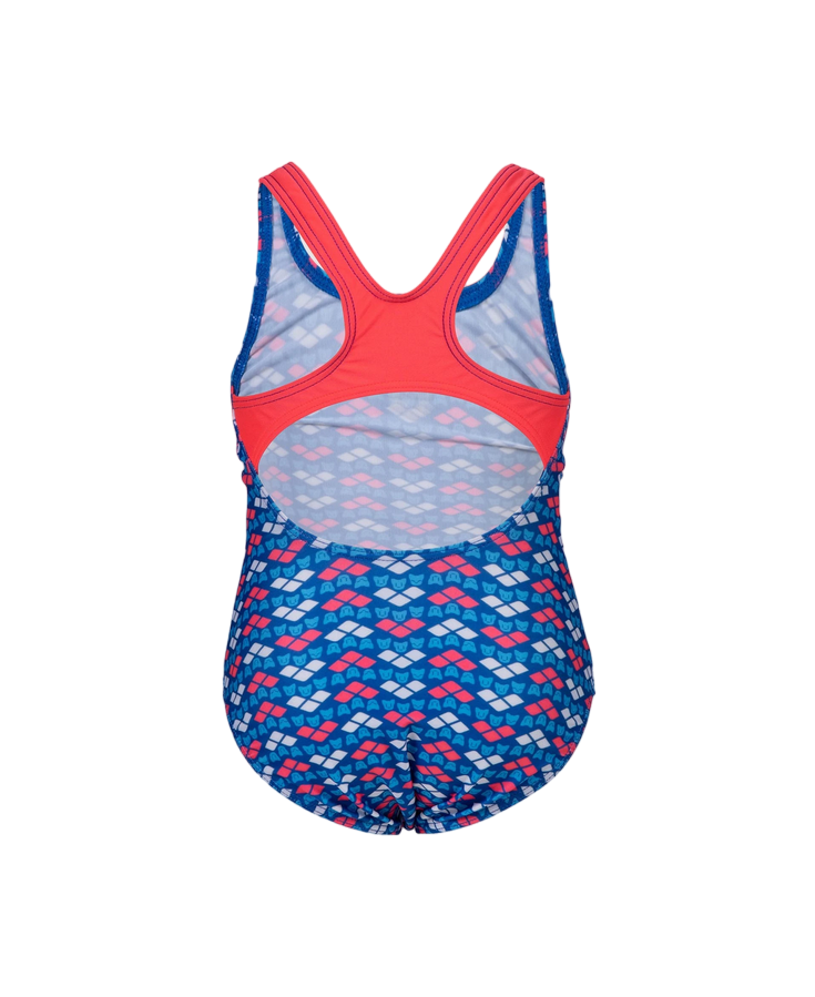Arena Costume da bagno intero da bambina Frienda stampa Stelle 006302800 fluo red-multi