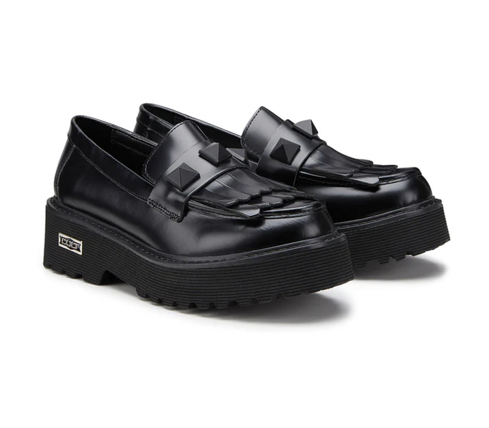 Cult Scarpa Mocassino da donna con borchia Slash 3487 nero
