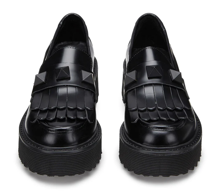 Cult Scarpa Mocassino da donna con borchia Slash 3487 nero