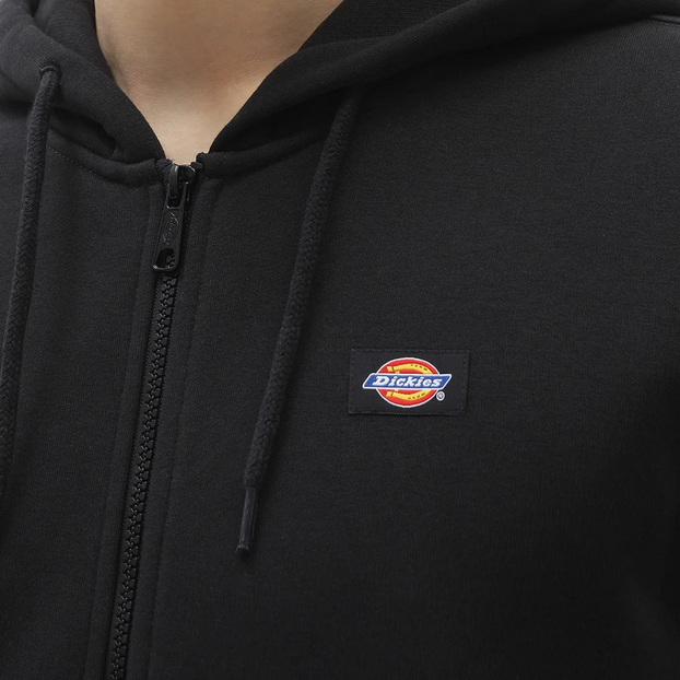 Dickies Felpa con cappuccio e cerniera intera da uomo Oakport DK0A4XD3BLK nero