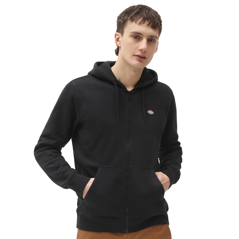 Dickies Felpa con cappuccio e cerniera intera da uomo Oakport DK0A4XD3BLK nero