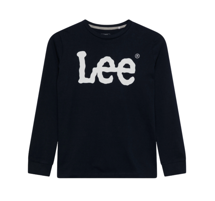 Lee Kids maglietta manica lunga da ragazzo con Logo Wobbly Graphic LEE0004 203 blu