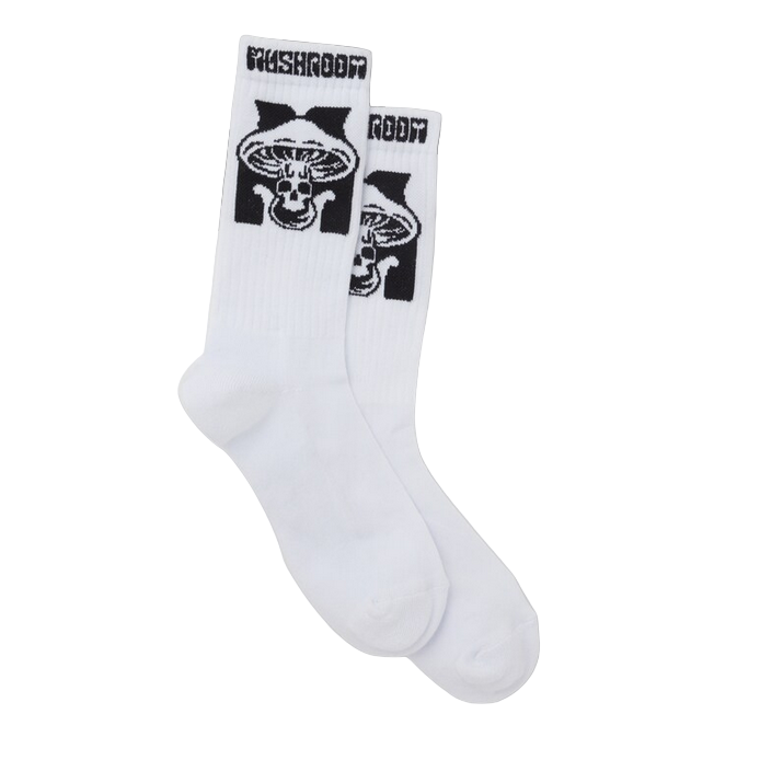 Mushroom Calza logo 43011-05 bianco taglia unica