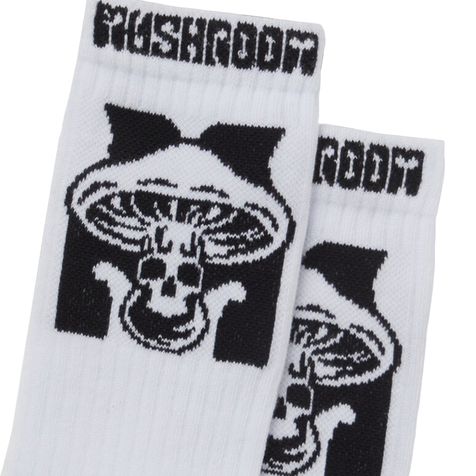 Mushroom Calza logo 43011-05 bianco taglia unica