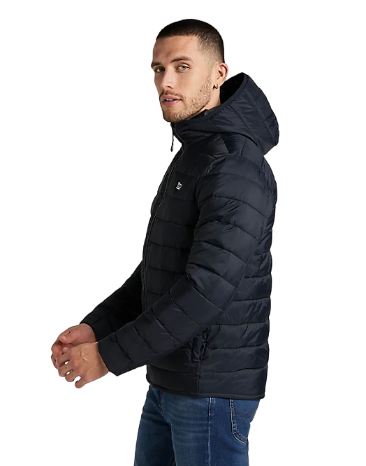 Lee piumino leggero con cappuccio da uomo Puffer L87HSZ01 nero