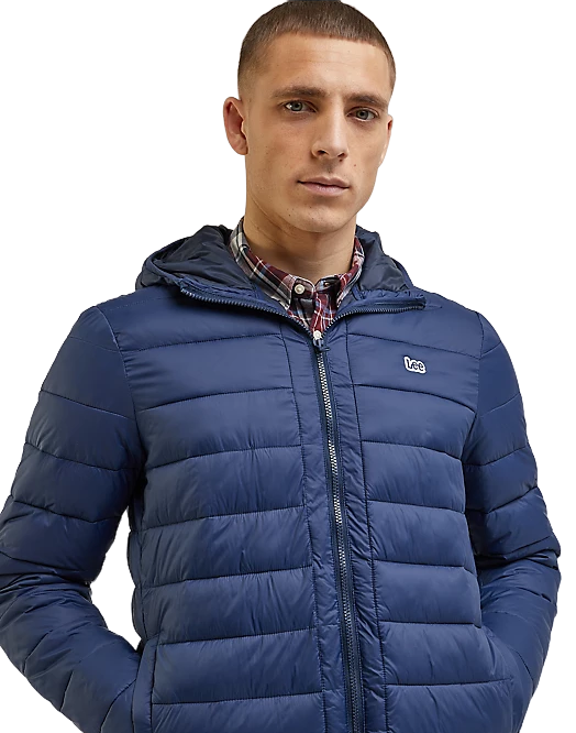 Lee piumino leggero con cappuccio da uomo Puffer 112342992 blu