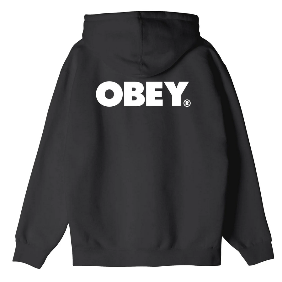 Obey felpa con cappuccio e cerniera intera da uomo Bold Zip 112852349 nero